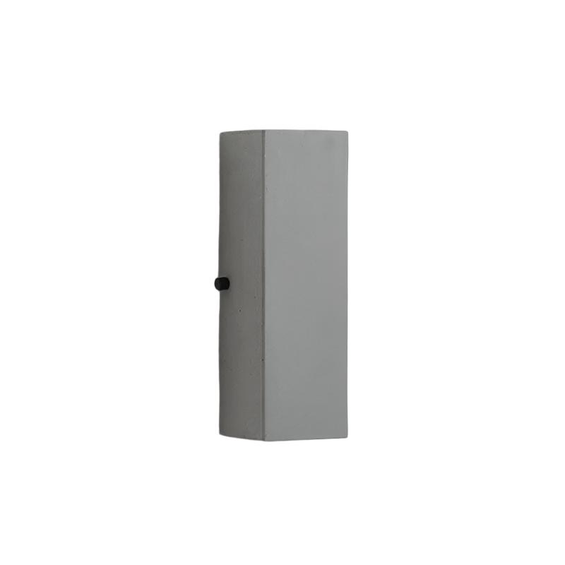 Lampe de Mur Extérieur Minimaliste en Zement et Acrylique