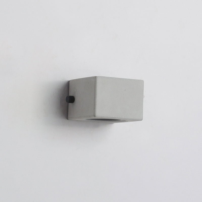 Lampe de Mur Extérieur Minimaliste en Zement et Acrylique
