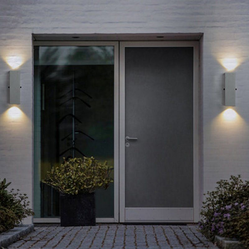 Lampe de Mur Extérieur Minimaliste en Zement et Acrylique