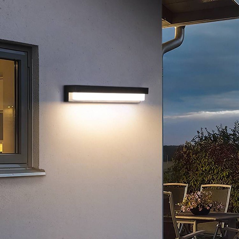 Éclairez votre Extérieur avec la Solar-linear Acryl Außenwandleuchte