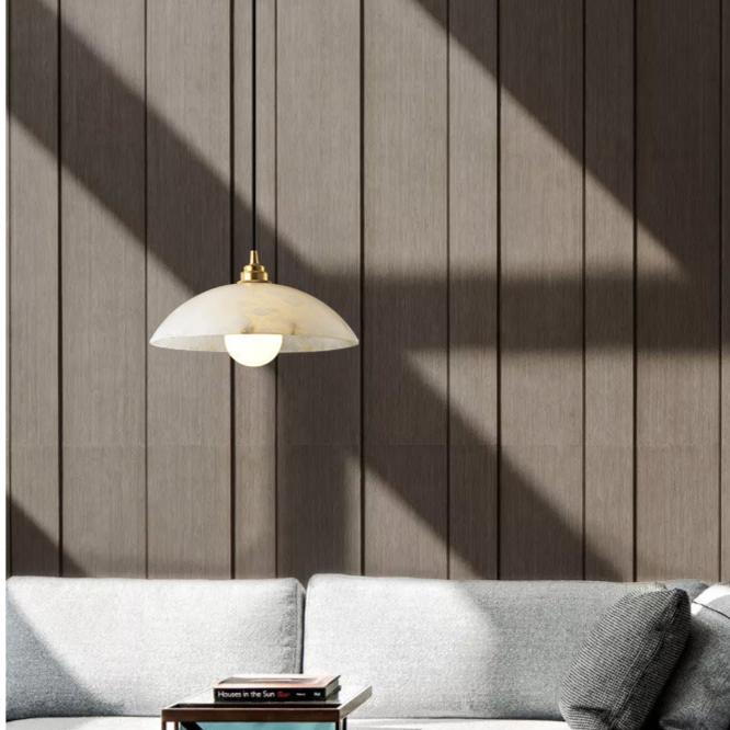 Illuminez votre Chez-vous avec la Belle Alabaster Kuppel Hängeleuchte
