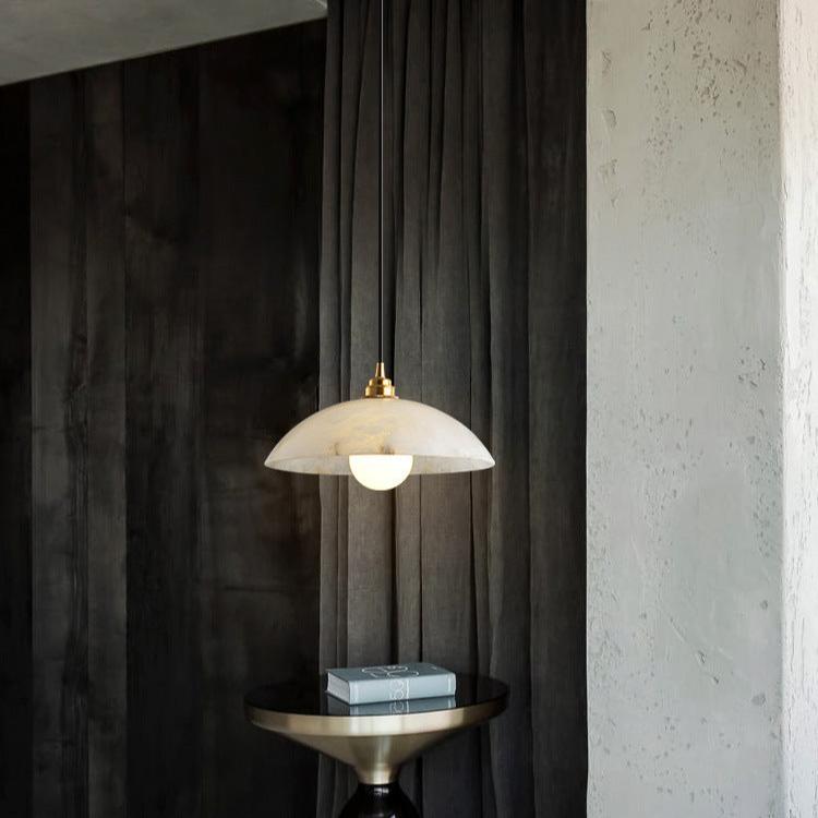 Illuminez votre Chez-vous avec la Belle Alabaster Kuppel Hängeleuchte