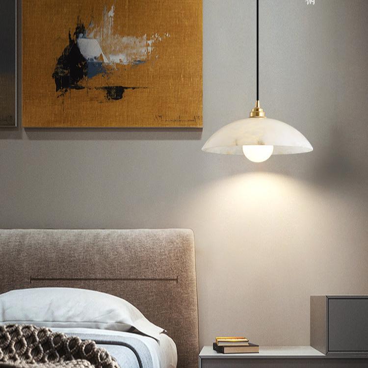 Illuminez votre Chez-vous avec la Belle Alabaster Kuppel Hängeleuchte