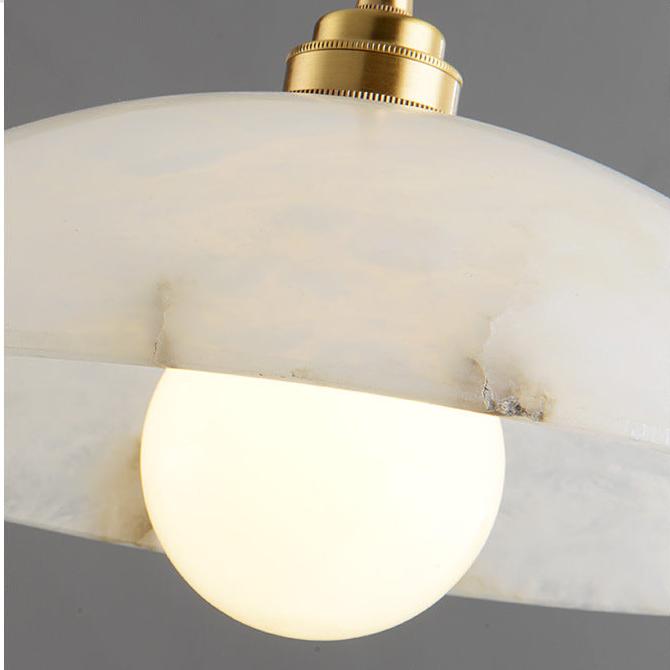 Illuminez votre Chez-vous avec la Belle Alabaster Kuppel Hängeleuchte