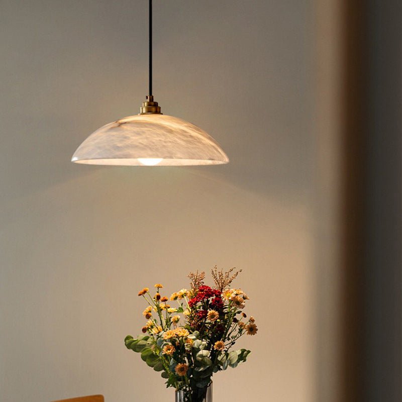 Illuminez votre Chez-vous avec la Belle Alabaster Kuppel Hängeleuchte