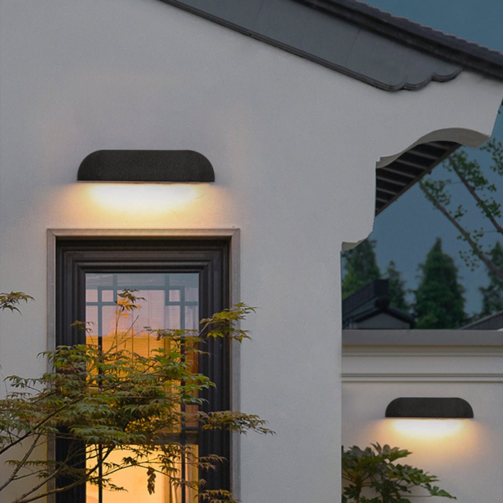 Illuminez avec Amour votre Espace Extérieur Grâce à la Halb-elliptische Stein Außenwandleuchte