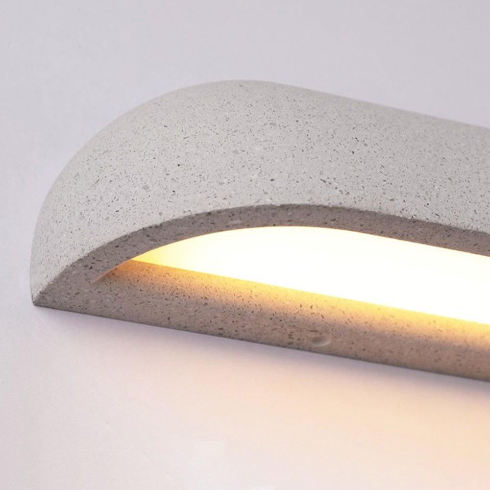 Illuminez avec Amour votre Espace Extérieur Grâce à la Halb-elliptische Stein Außenwandleuchte