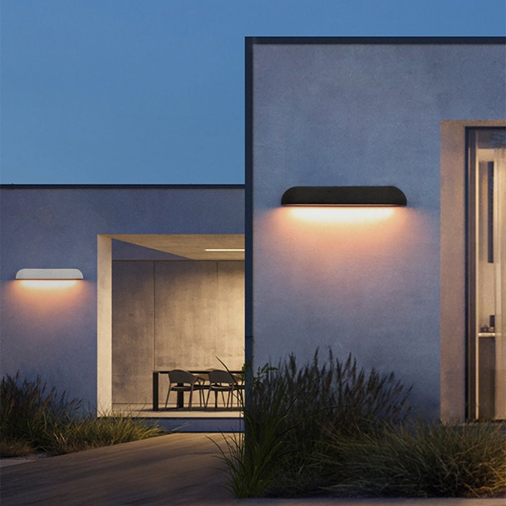 Illuminez avec Amour votre Espace Extérieur Grâce à la Halb-elliptische Stein Außenwandleuchte