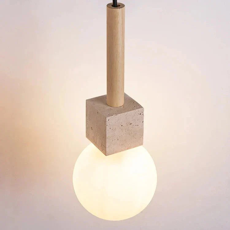 Apportez Chaleur et élégance avec la Travertin Cube Hängeleuchte