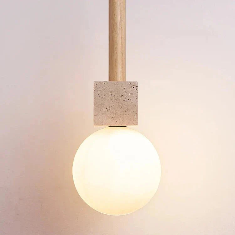 Apportez Chaleur et élégance avec la Travertin Cube Hängeleuchte