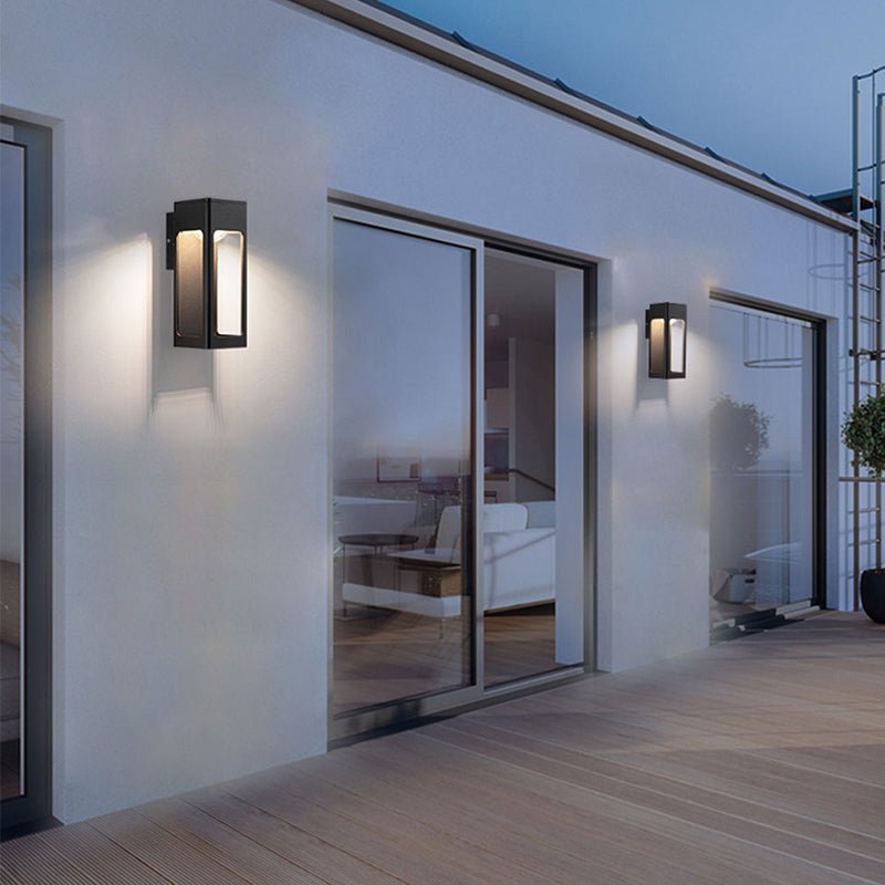 Éclairez votre Extérieur avec une Lampe Murale Géométrique Moderne pour la Installation