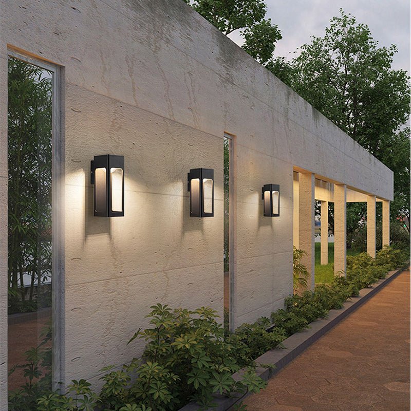 Éclairez votre Extérieur avec une Lampe Murale Géométrique Moderne pour la Installation