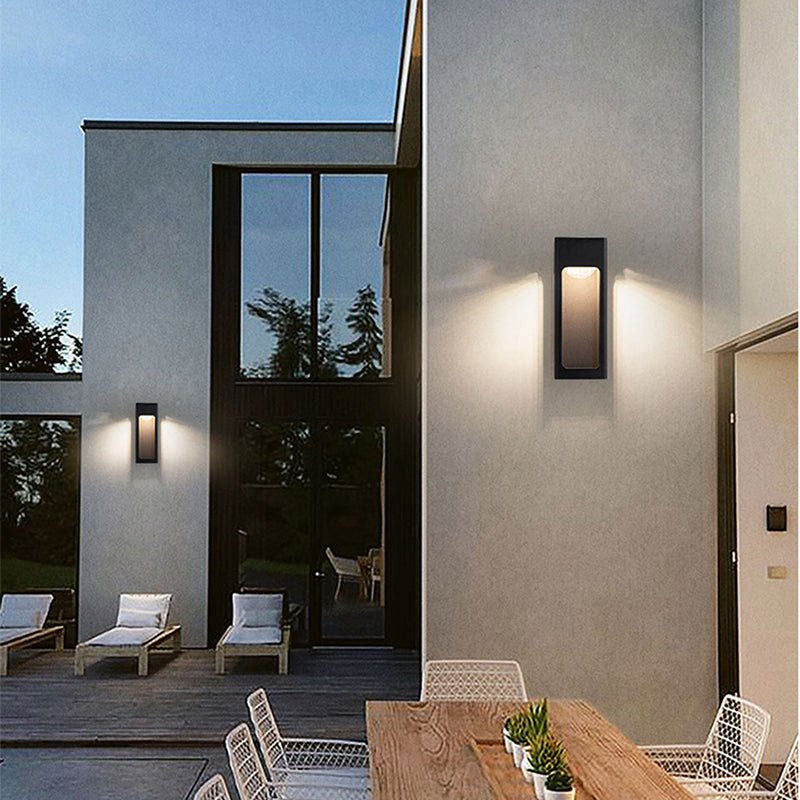 Éclairez votre Extérieur avec une Lampe Murale Géométrique Moderne pour la Installation