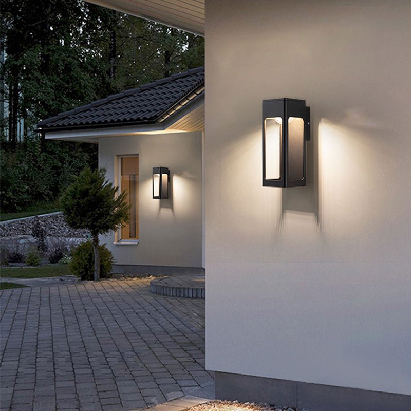 Éclairez votre Extérieur avec une Lampe Murale Géométrique Moderne pour la Installation