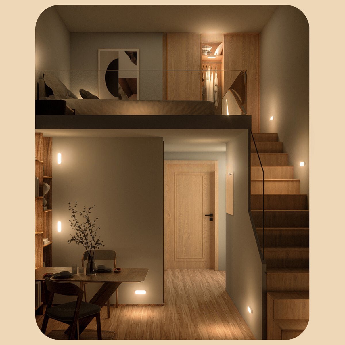 Lampe Murale à Détecteur de Mouvement, Idéale pour votre Maison