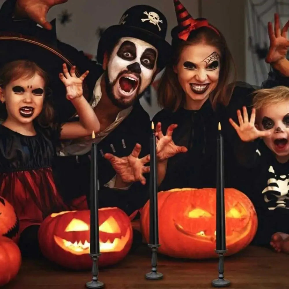 Charmes D'halloween avec les Schwarze Led-kerzen Nightfall
