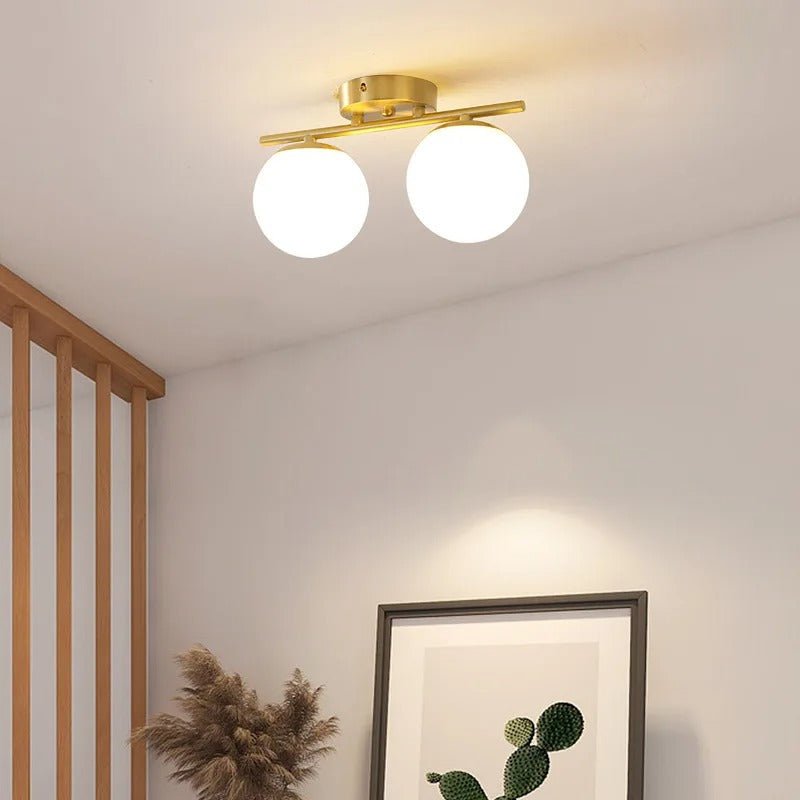 Lampadaire Led en Verre, élégance Dorée pour votre Intérieur Chaleureux