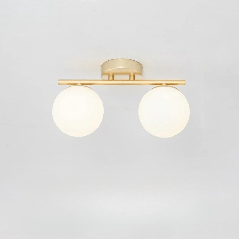 Lampadaire Led en Verre, élégance Dorée pour votre Intérieur Chaleureux