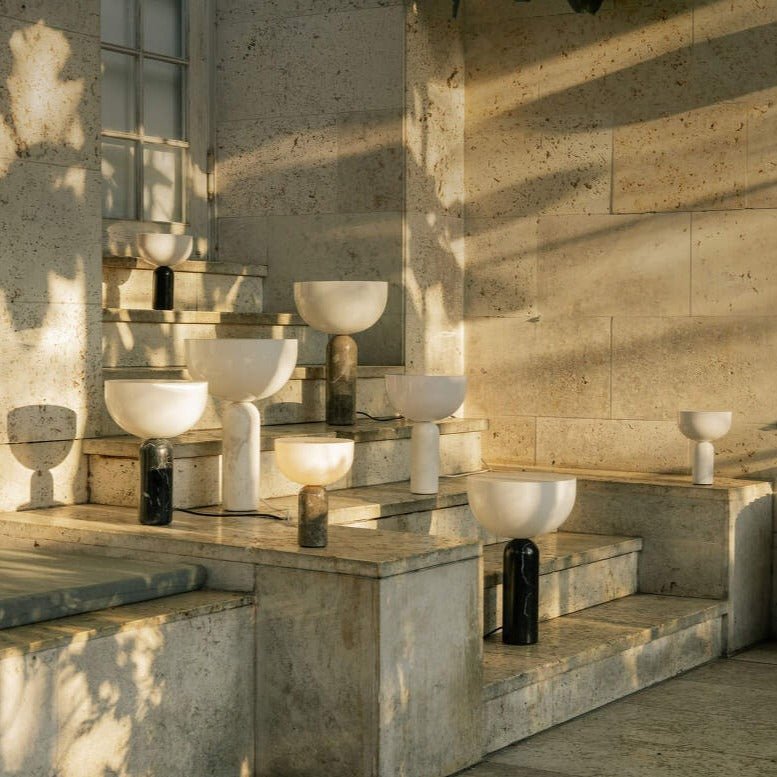 Illuminatez votre Espace avec la Beauté de la Lampe Raja en Marbre