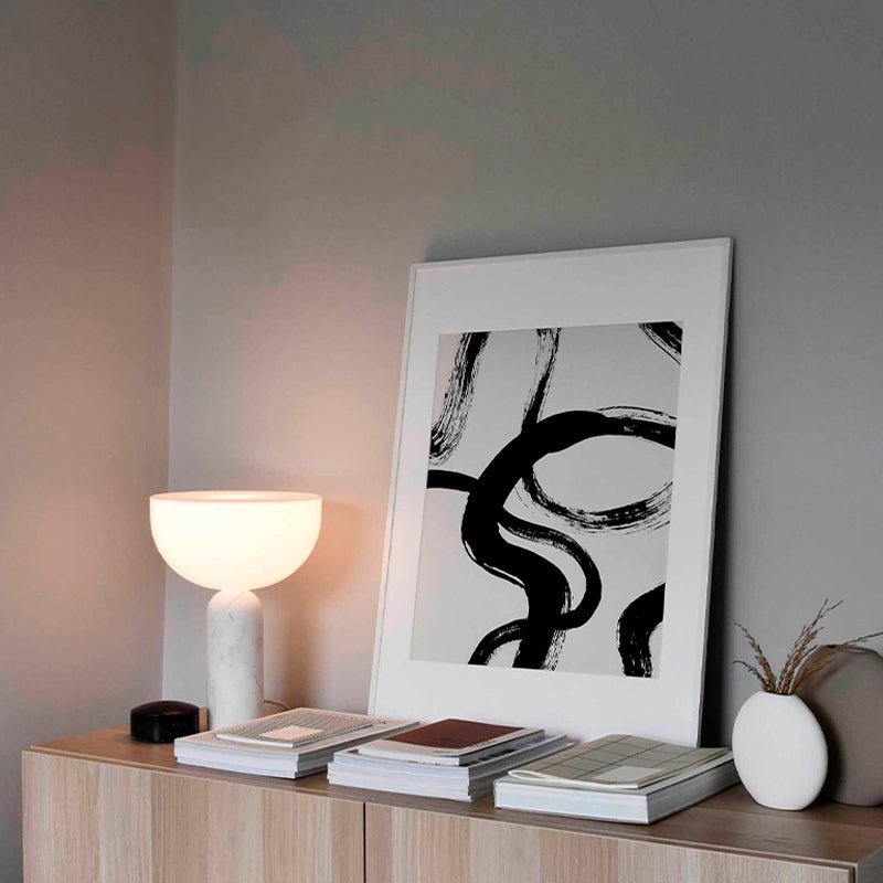 Illuminatez votre Espace avec la Beauté de la Lampe Raja en Marbre
