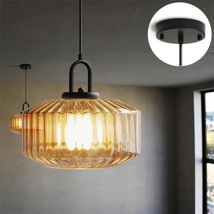 Éclairez votre Espace avec Cette Hängelampe Nordic Retro Glazen élégante