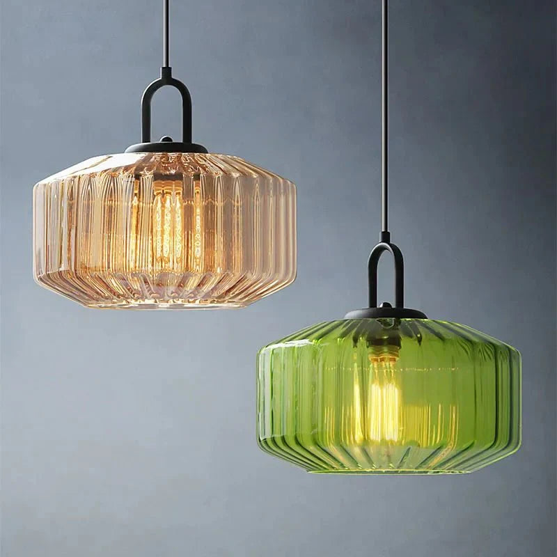 Éclairez votre Espace avec Cette Hängelampe Nordic Retro Glazen élégante