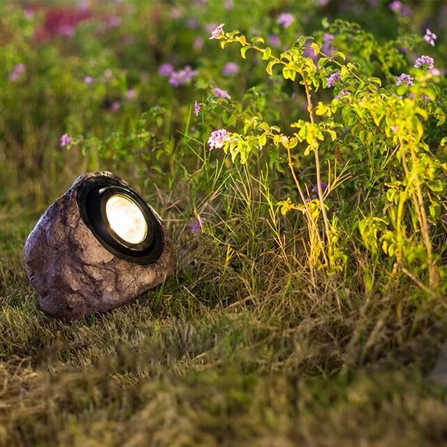 Illuminez votre Jardin avec la Solarleuchte Rocky Light qui S'intègre Parfaitement