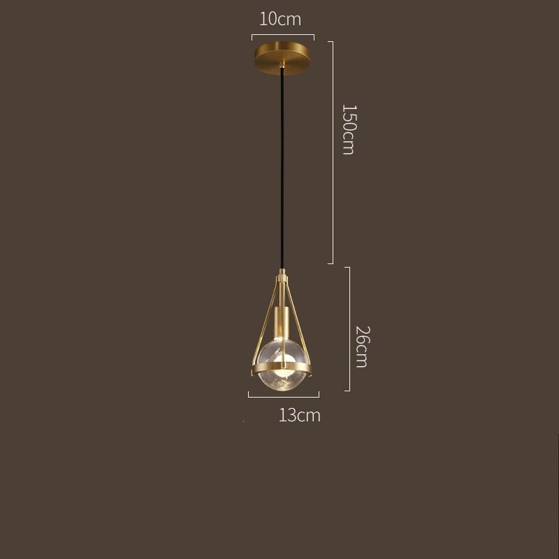 Éclairez votre Espace avec la Lampe Pendante Rowan Nordic Gold