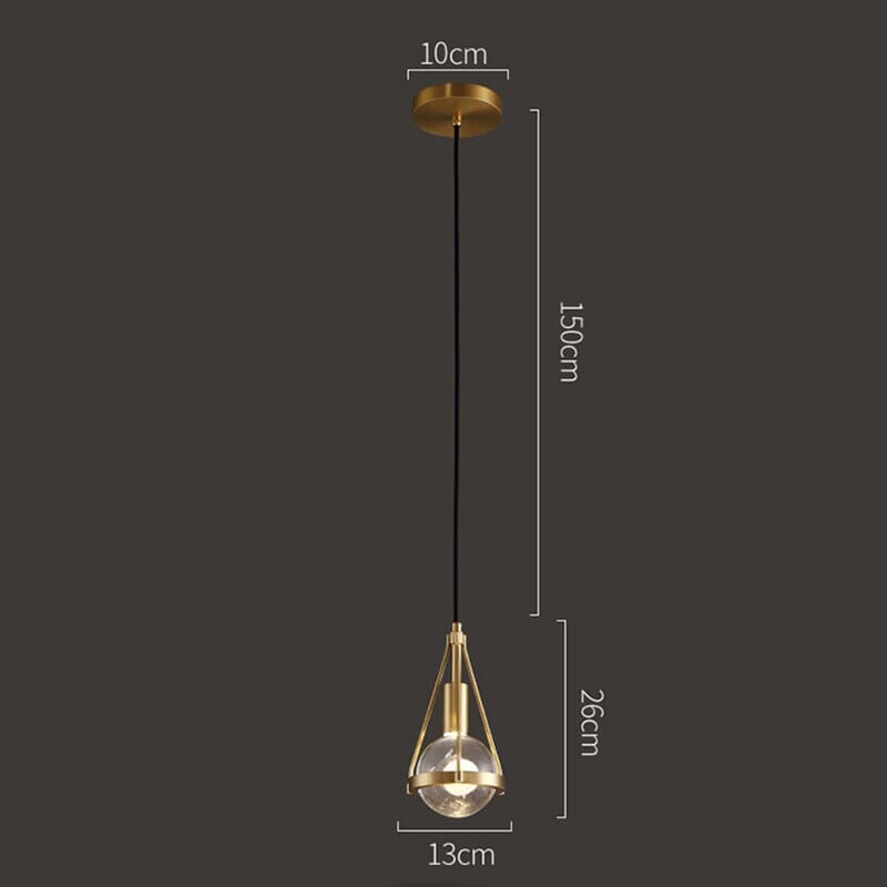Éclairez votre Espace avec la Lampe Pendante Rowan Nordic Gold