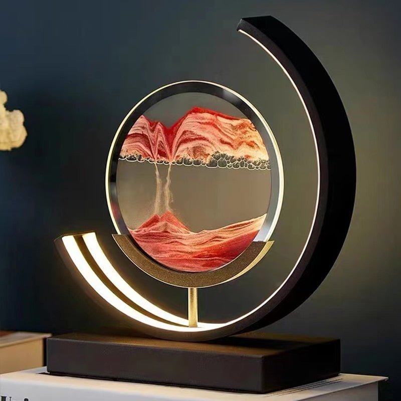 Lampe D'intérieur avec Sable Coloré et Fascinante 3d Dynamisme