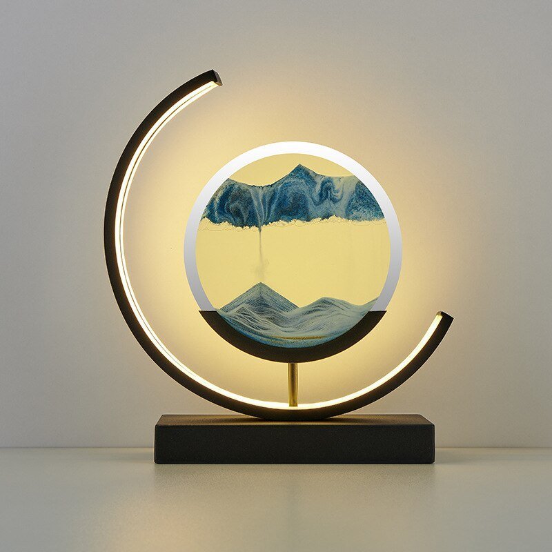 Lampe D'intérieur avec Sable Coloré et Fascinante 3d Dynamisme