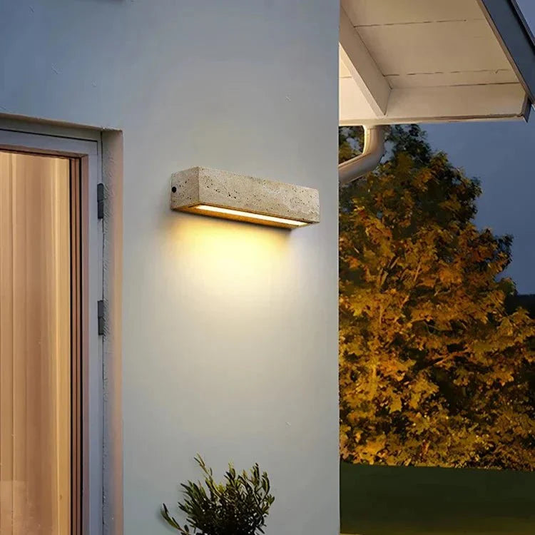 Illuminez votre Extérieur avec la Led-wandleuche Im Travertin-stil