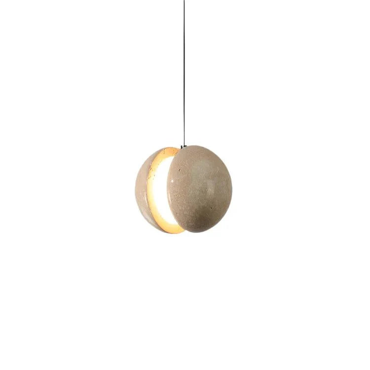 Éclairez votre Schlafzimmer avec le Chandelier Travertine Lunar Magique