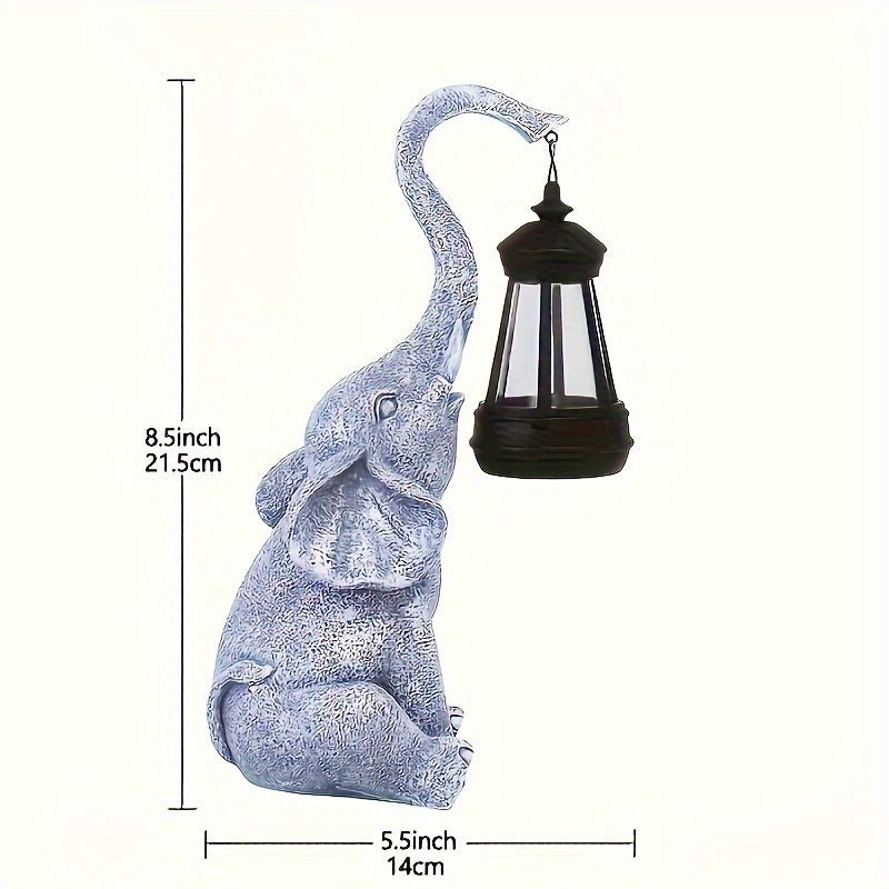 Douce Lumière Dorée pour votre Jardin avec la Lampe éléphant