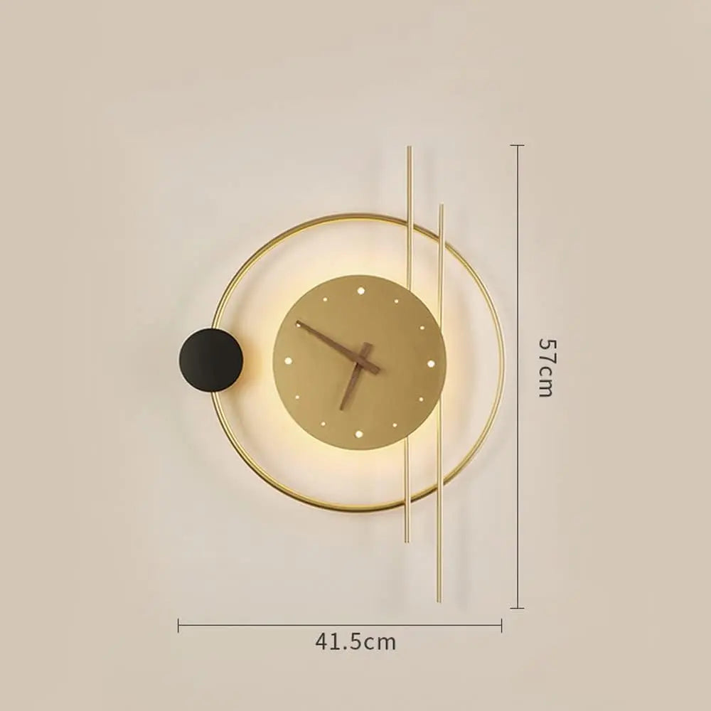 Horloge design or lumineuse - 57 cm - Sosho