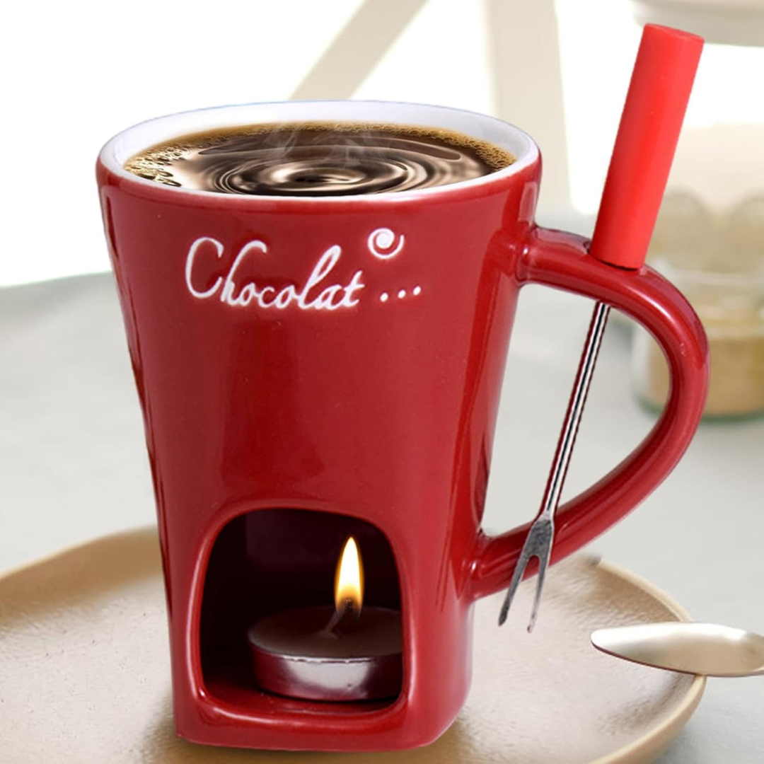 Fondue cup warm light