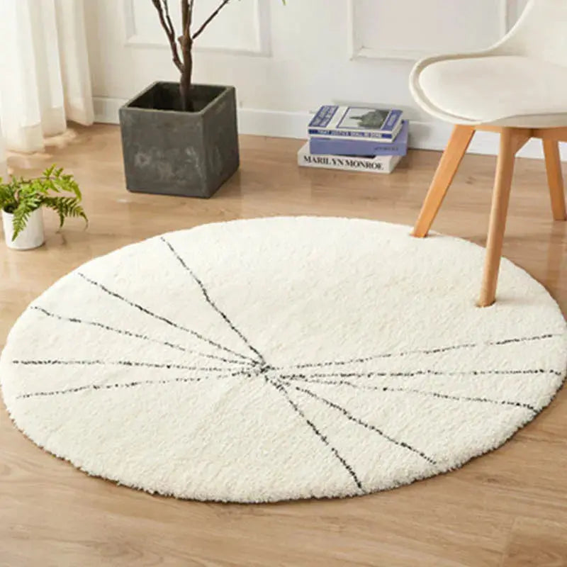 Tapis d'intérieur circulaire - Tissus en peluche - Sosho