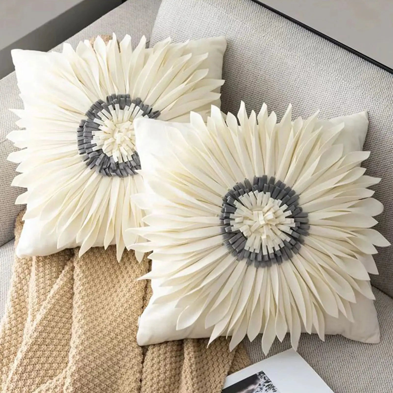 Coussin tournesol - Design Sosho