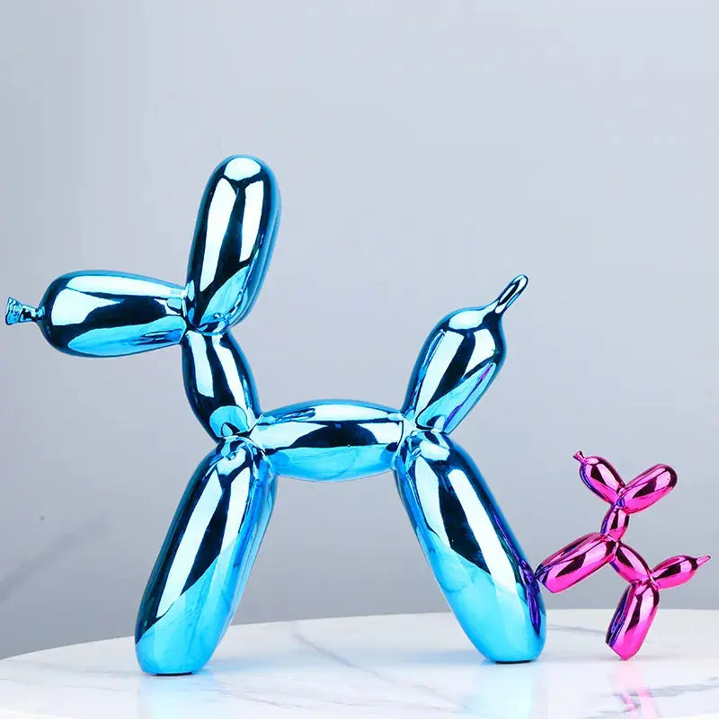 Chien-Ballon brillant - Sculpture Artistique Sosho