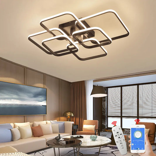 Square LED ceiling light - Adjustable lighting