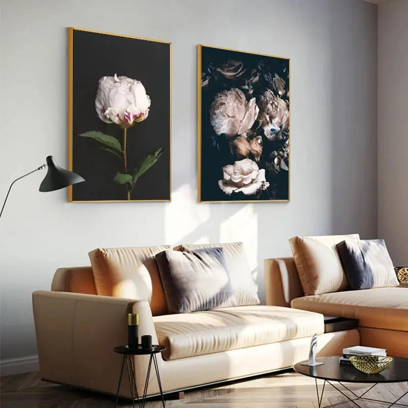 Tableau moderne style nordique de fleurs - Sosho