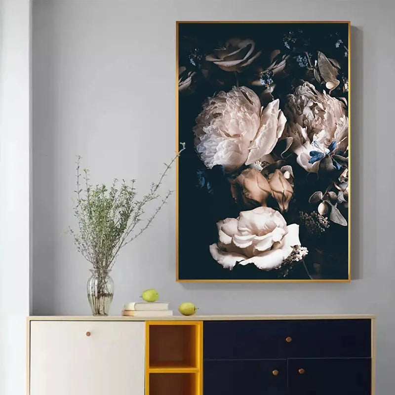 Tableau moderne style nordique de fleurs - Sosho