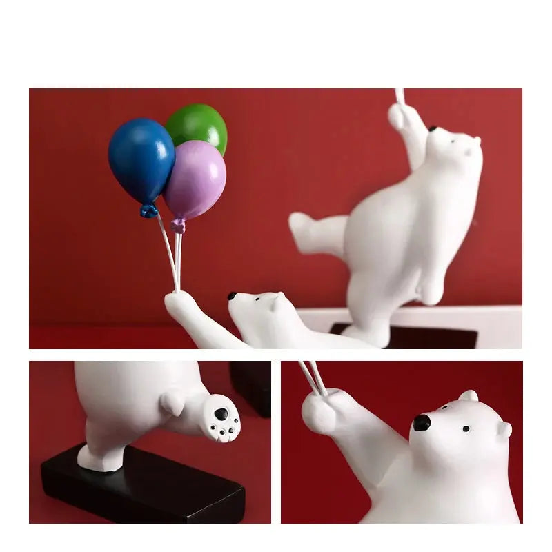 L'ours au Ballon - Sculpture Artistique Sosho