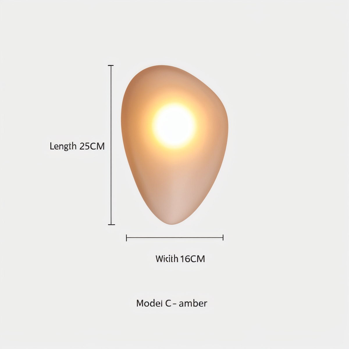 LED Küstenlicht Glas-Wandleuchte im Nordischen Design