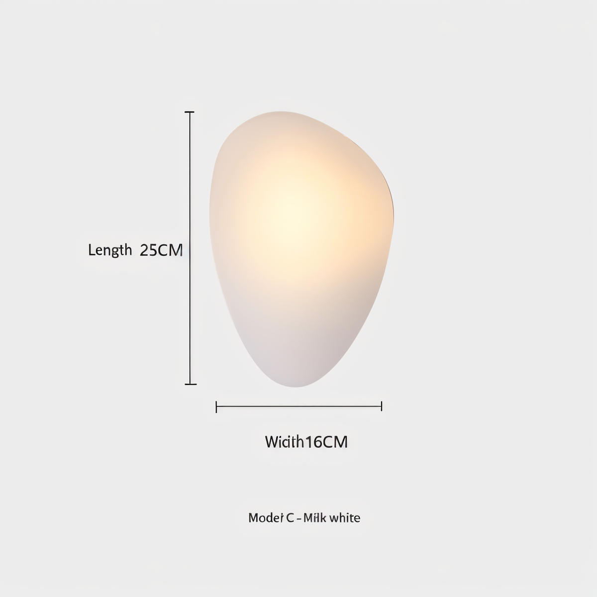 LED Küstenlicht Glas-Wandleuchte im Nordischen Design