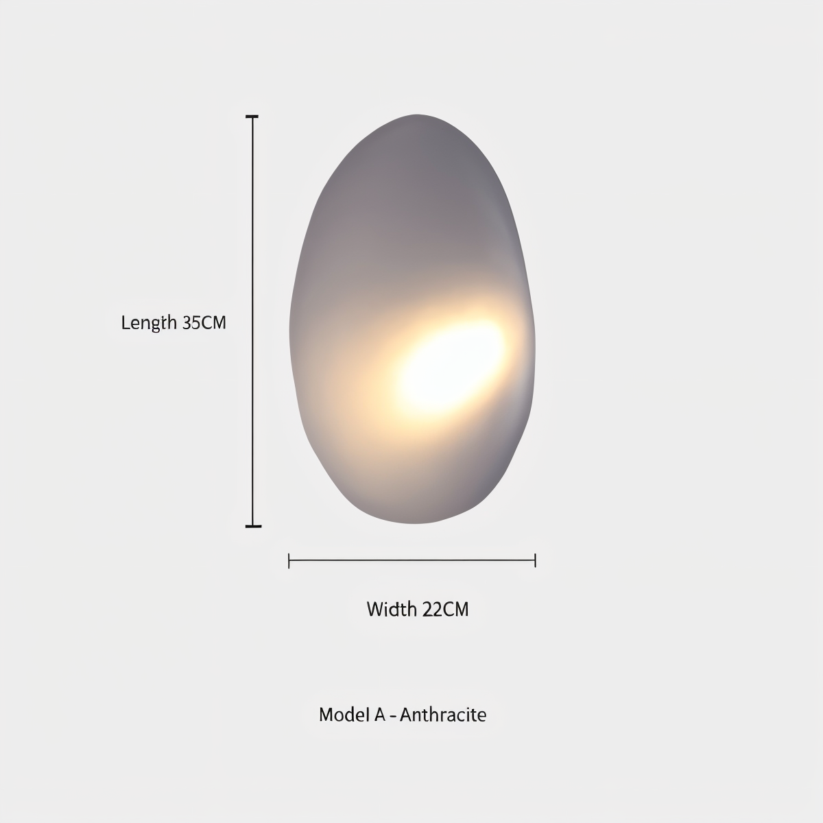 LED Küstenlicht Glas-Wandleuchte im Nordischen Design