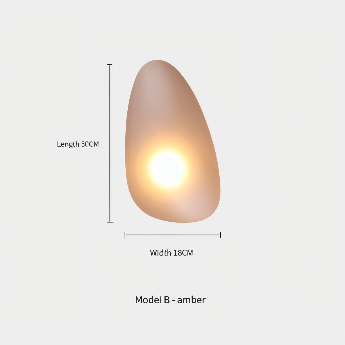 LED Küstenlicht Glas-Wandleuchte im Nordischen Design