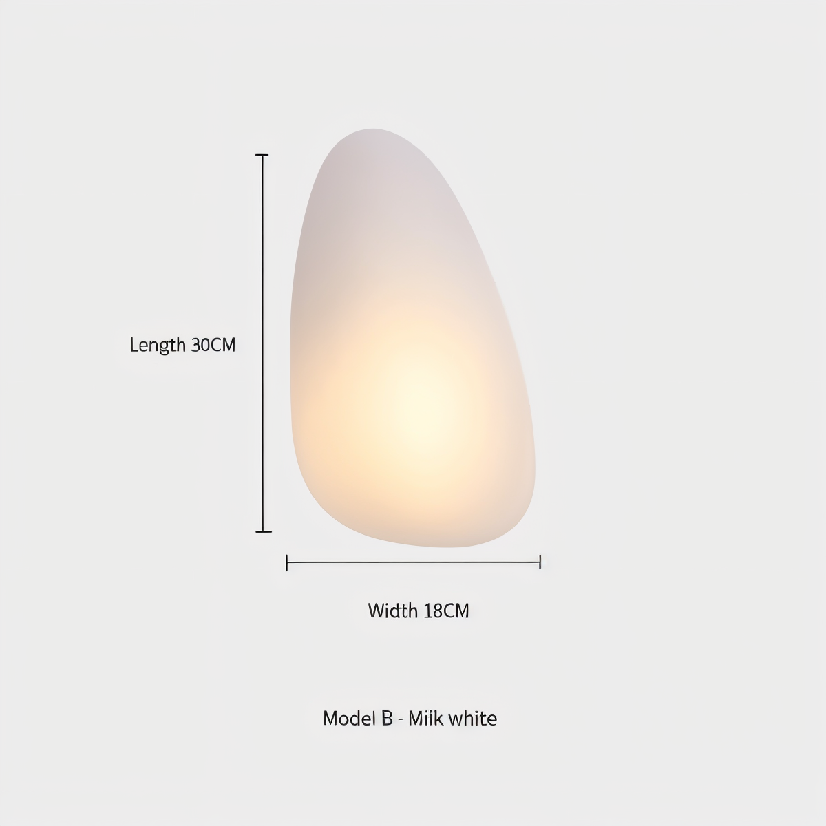 LED Küstenlicht Glas-Wandleuchte im Nordischen Design