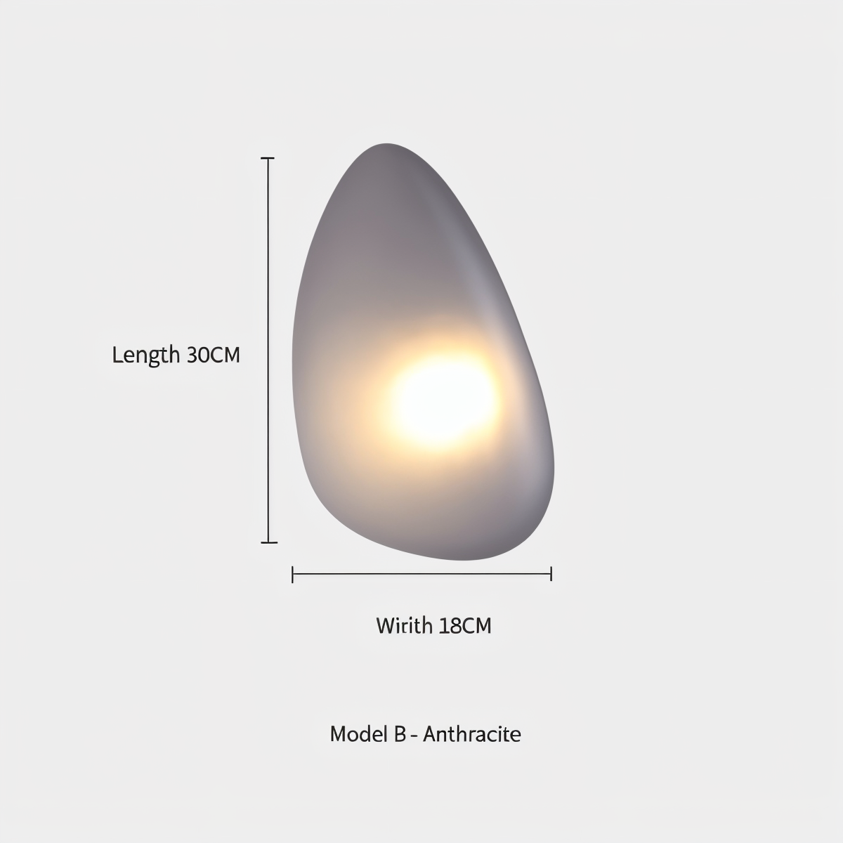 LED Küstenlicht Glas-Wandleuchte im Nordischen Design