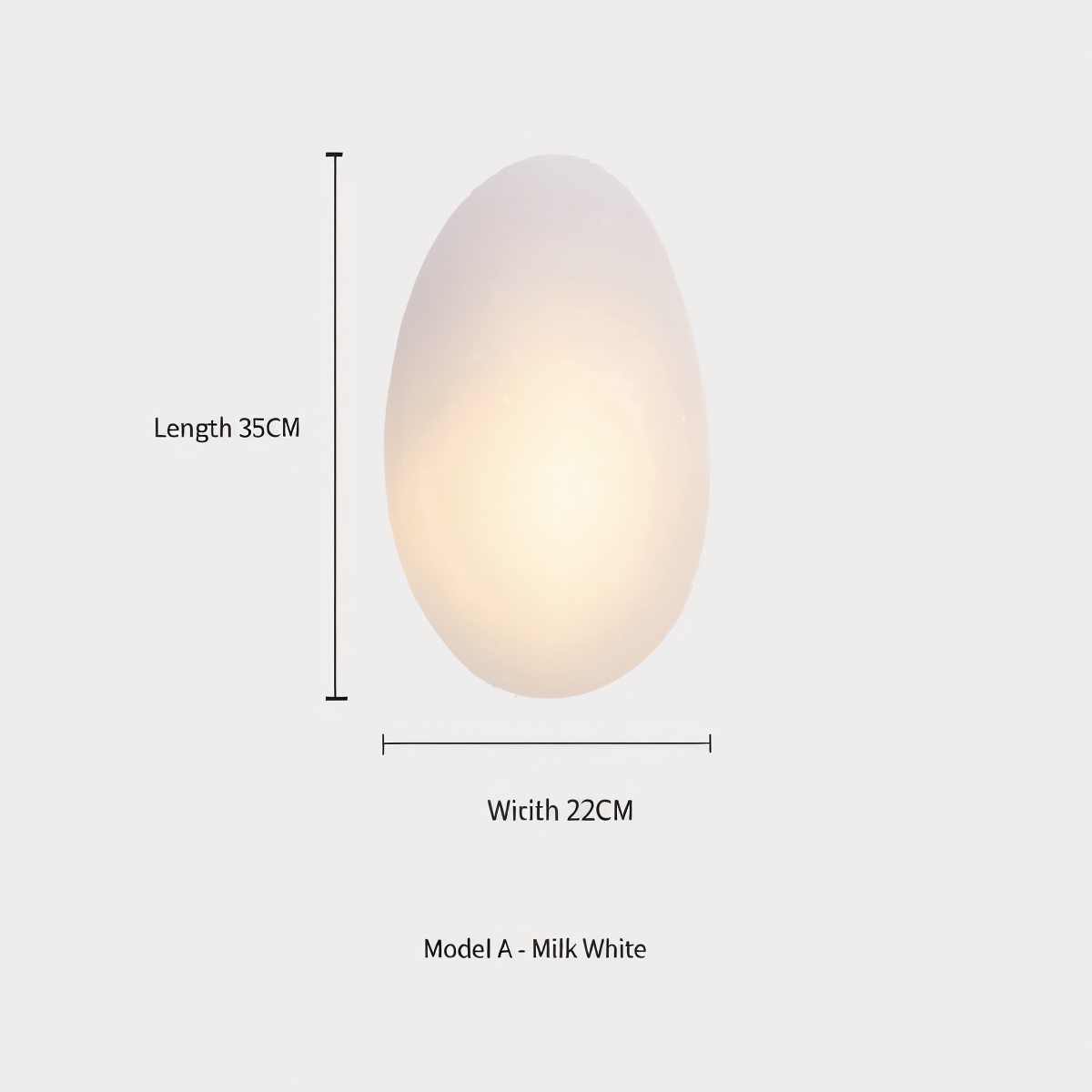 LED Küstenlicht Glas-Wandleuchte im Nordischen Design